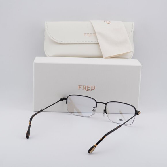 Fred FG50007U 002 Rectangle 56mm Eyeglasses - Black - Picture 10 of 10
